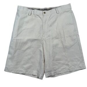 Tommy Bahama Mens Beige Silk Linen Blend Casual Chino Shorts Size 36